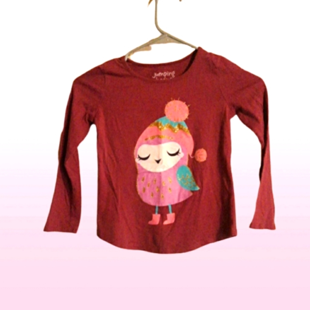 JUMPING BEANS LONG SLEEVE TEE, PURPLE, PINK, BLUE